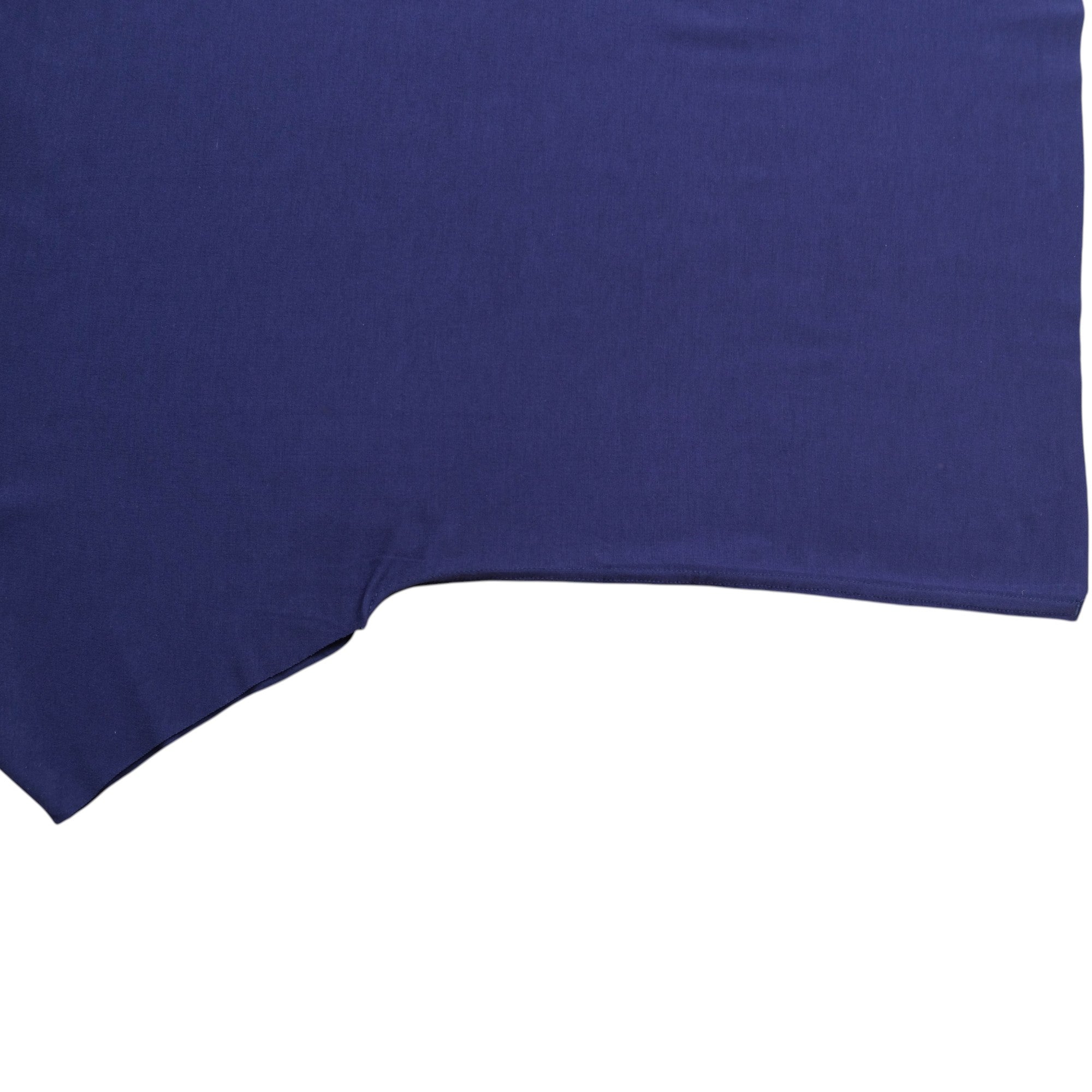 Navy blue fabric on a white background